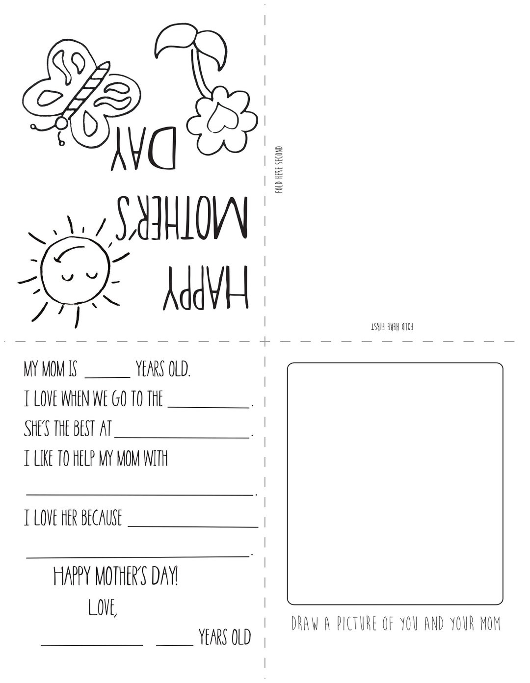 Mother s Day Printable Crafts And Activity Combonation Package For Infants Toddlers Teens And Adults Etsy