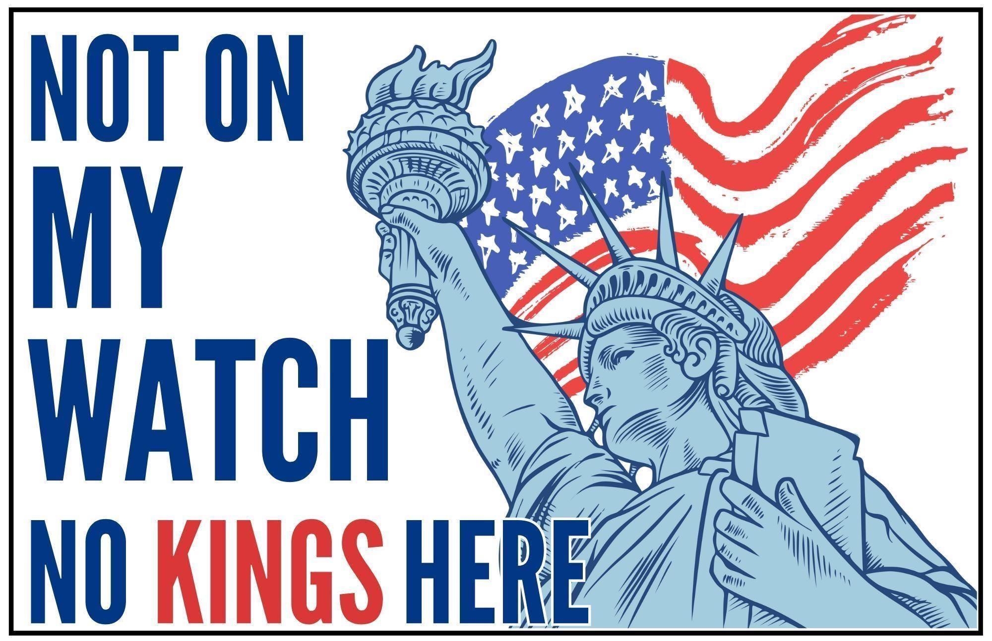no kings protest signs printable