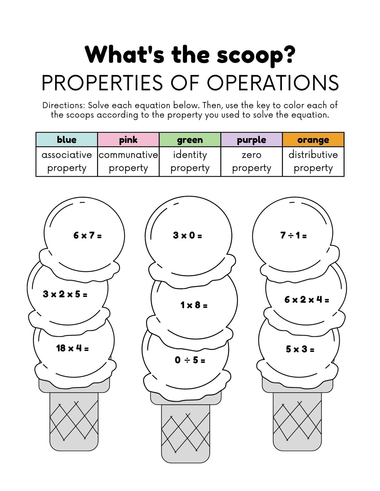 Page 2 Free 3rd Grade Math Worksheets To Customize Canva