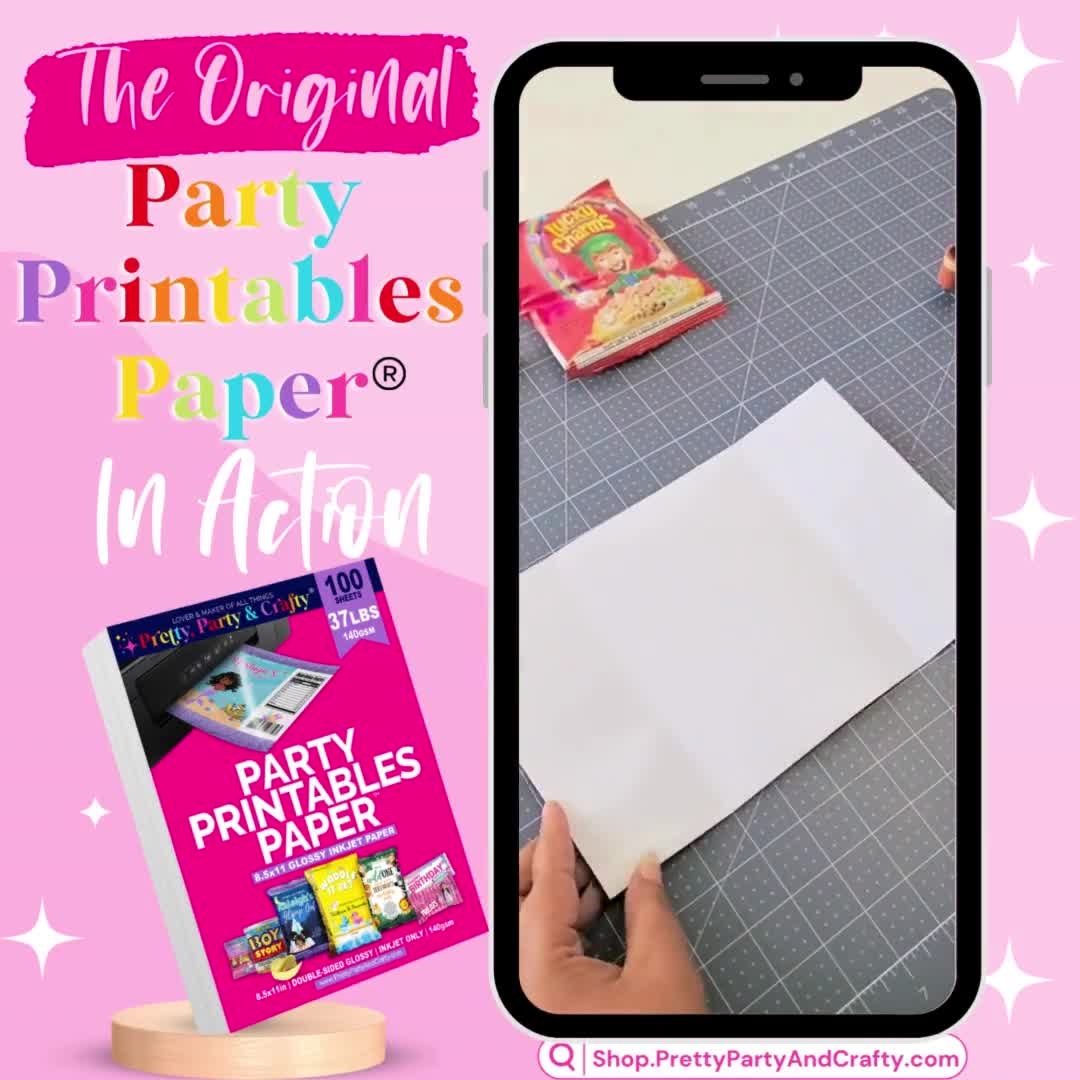 Party Printable Paper DIY Glossy Paper For Chip Bags Paper For Chip Bags Glossy Inkjet Paper For DIY Chip Bags Glossy Inkjet Paper Etsy Australia