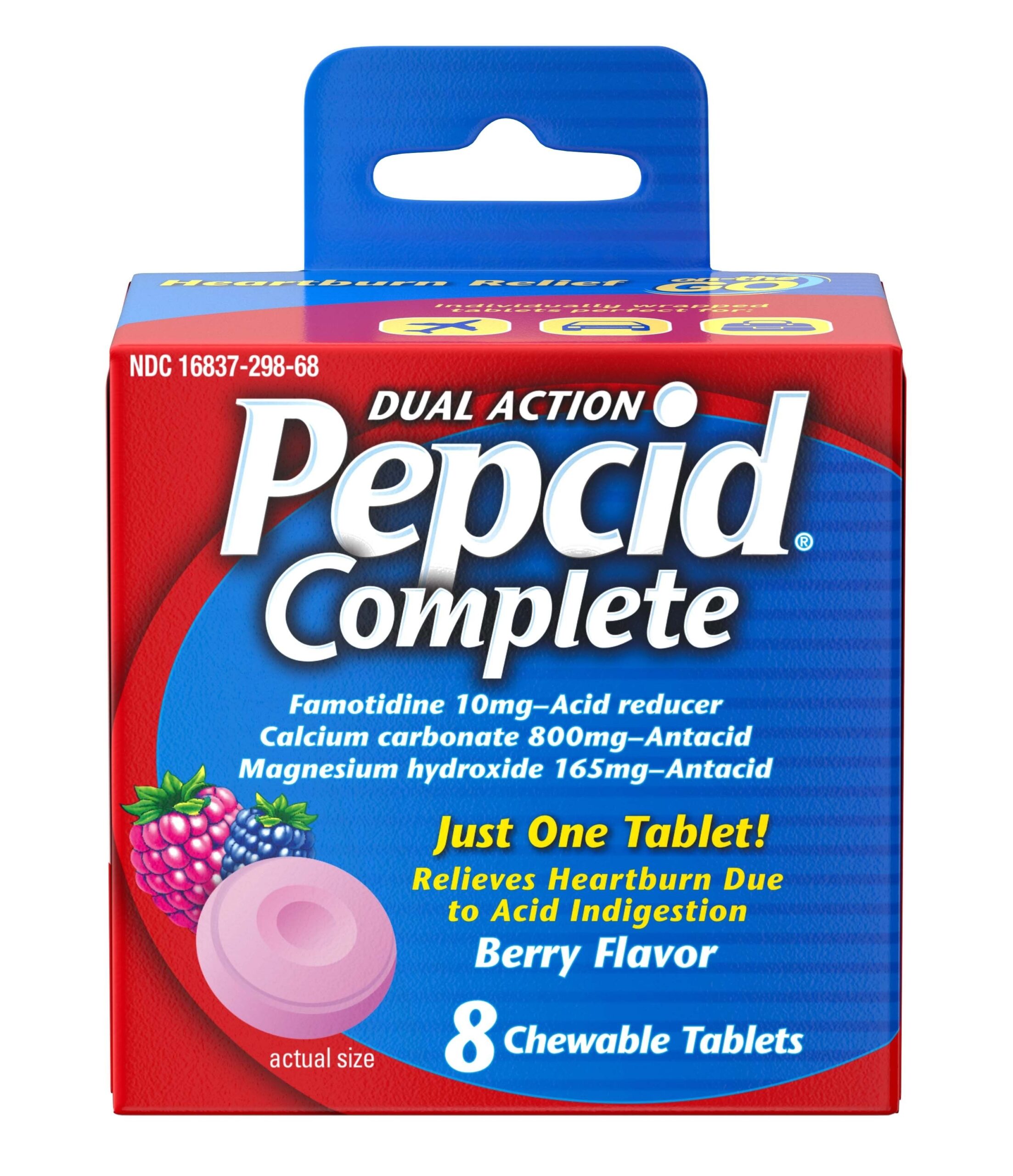 Pepcid Complete On The Go Berry 8 Per Box