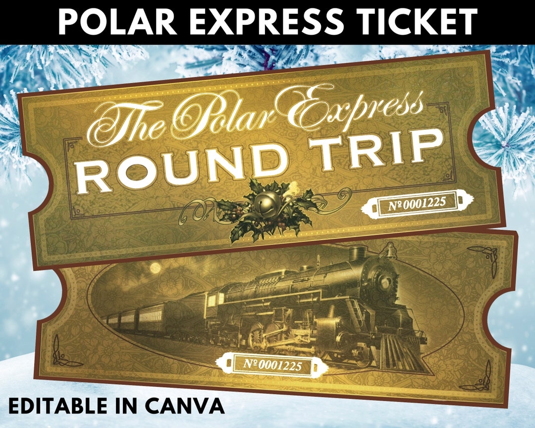 polar express ticket printable