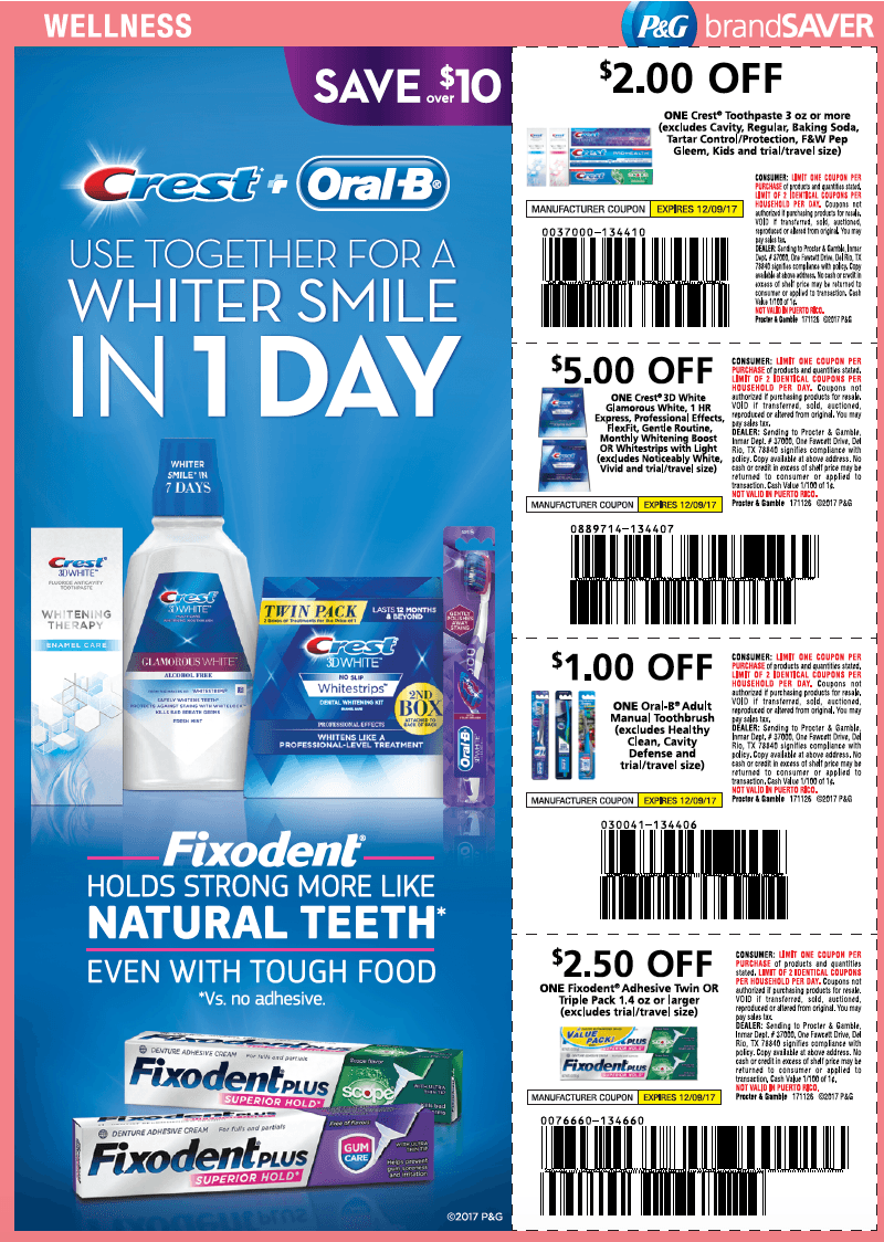 Pick Up Your P G Inserts Today For Upcoming FREE Premium Crest Toothpaste At Kroger Kroger Krazy