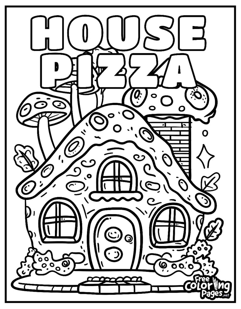 Pizza Coloring Pages Free Coloring Pages