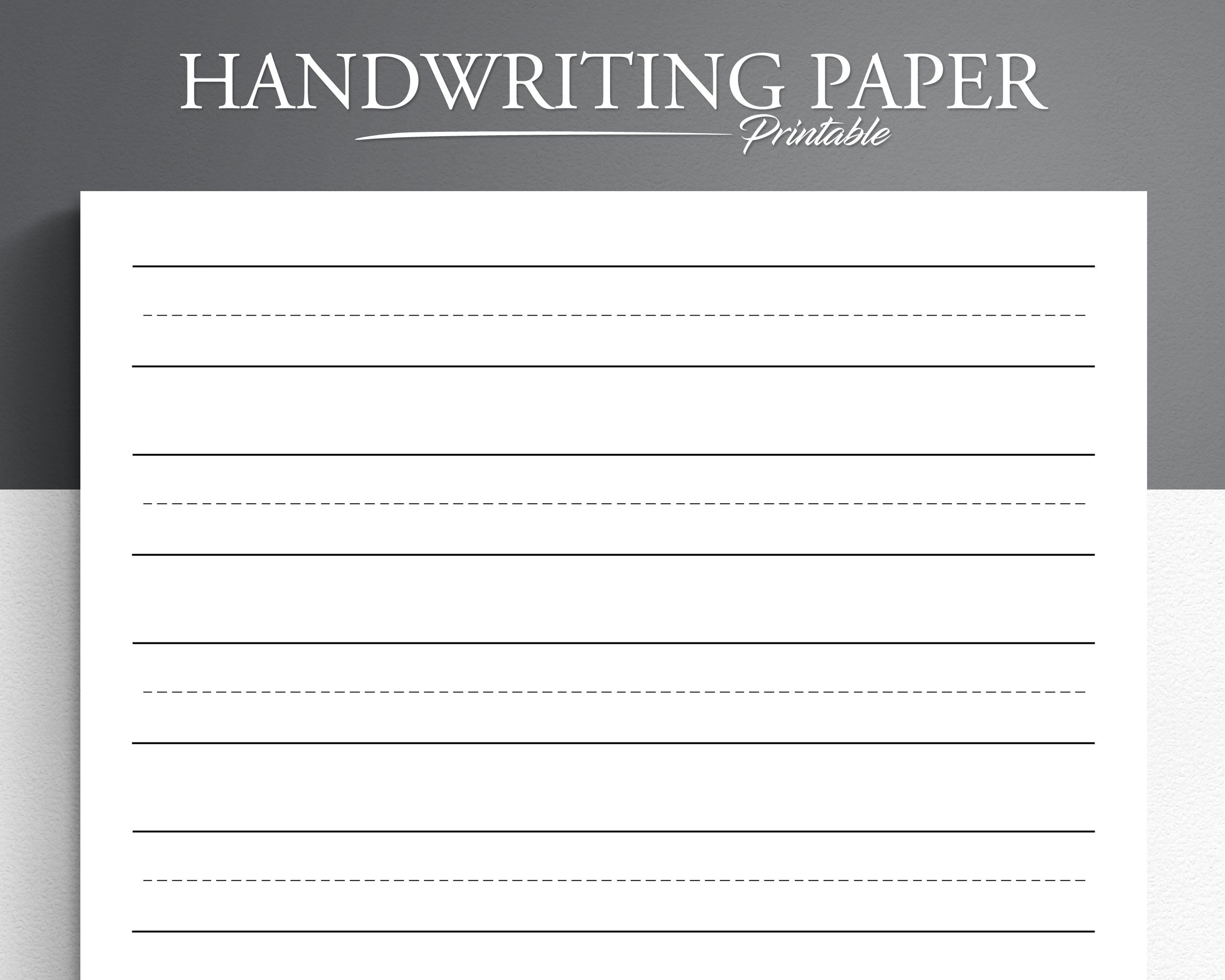printable handwriting paper