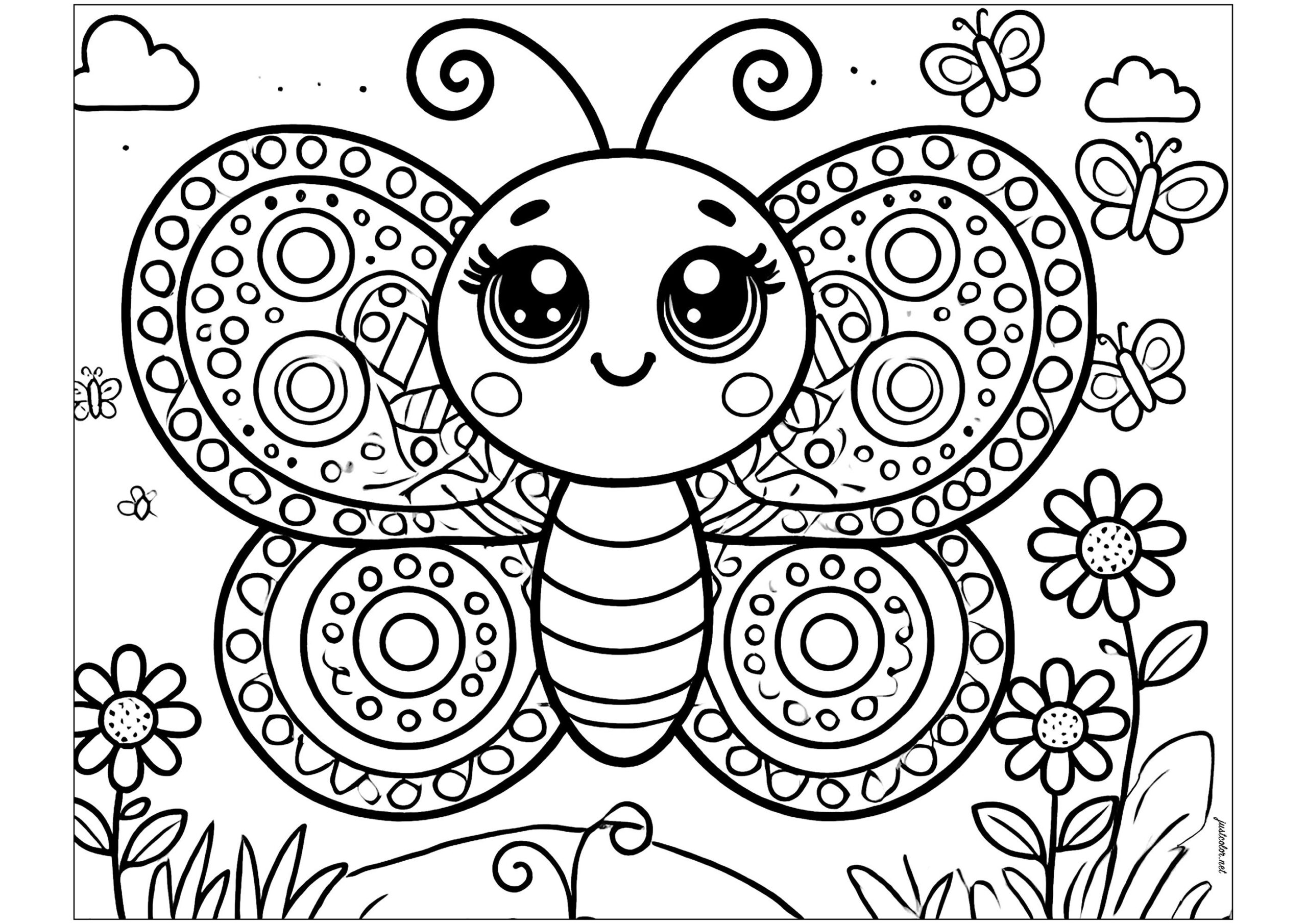 butterflies coloring pages printable