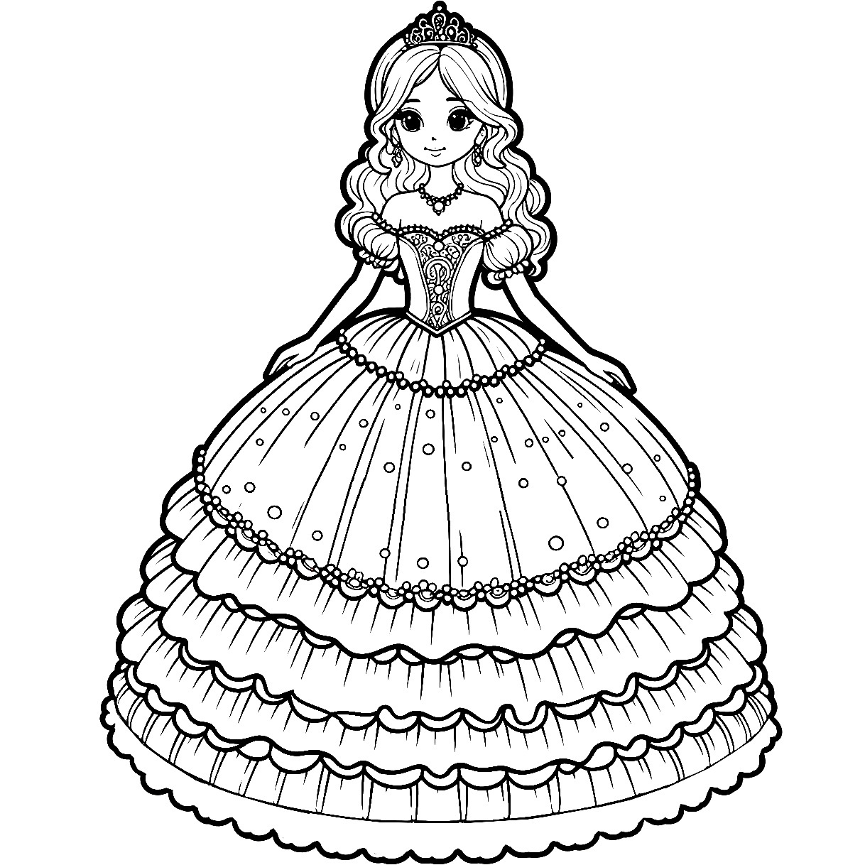 colouring pages princesses free printable