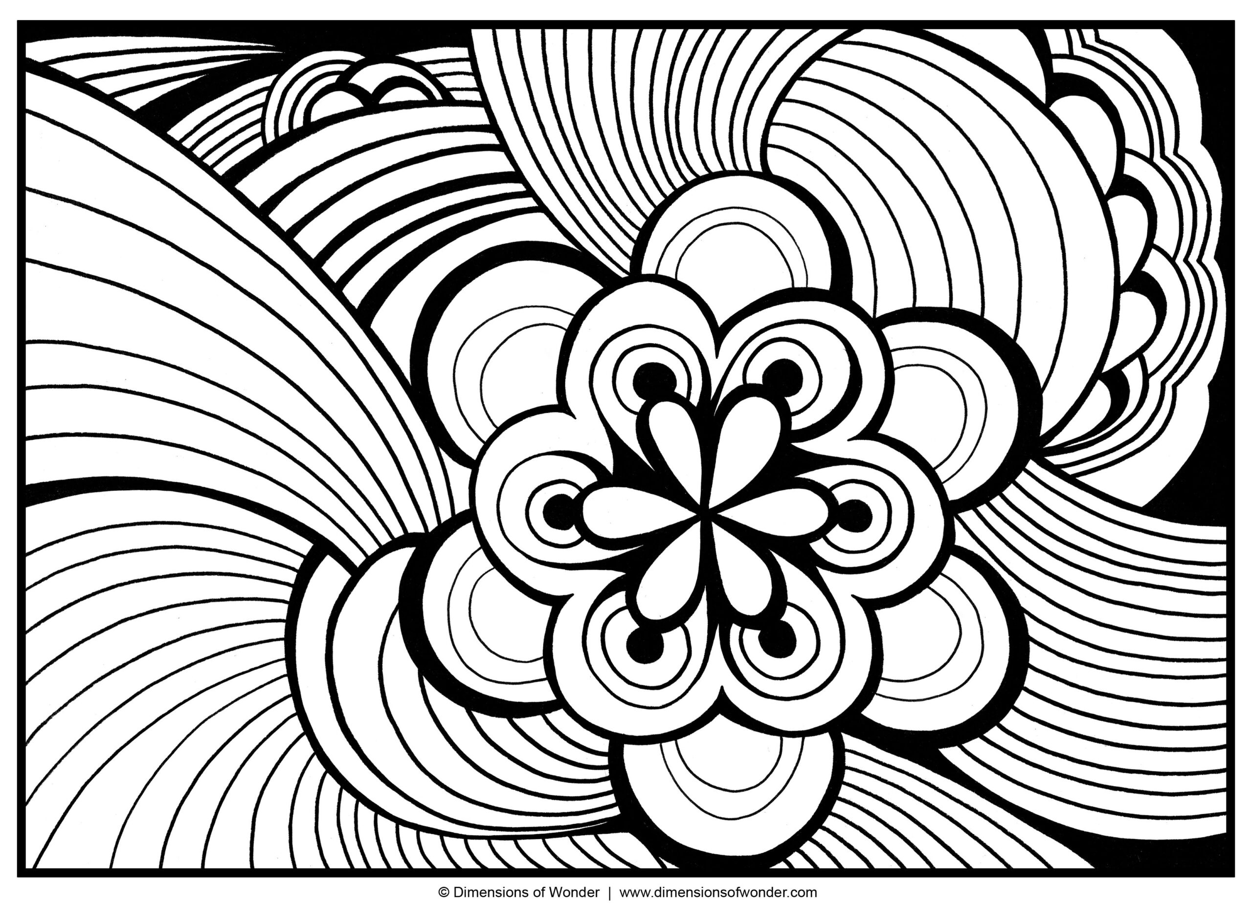 Printable Abstract Coloring Sheets Printable Party Favors