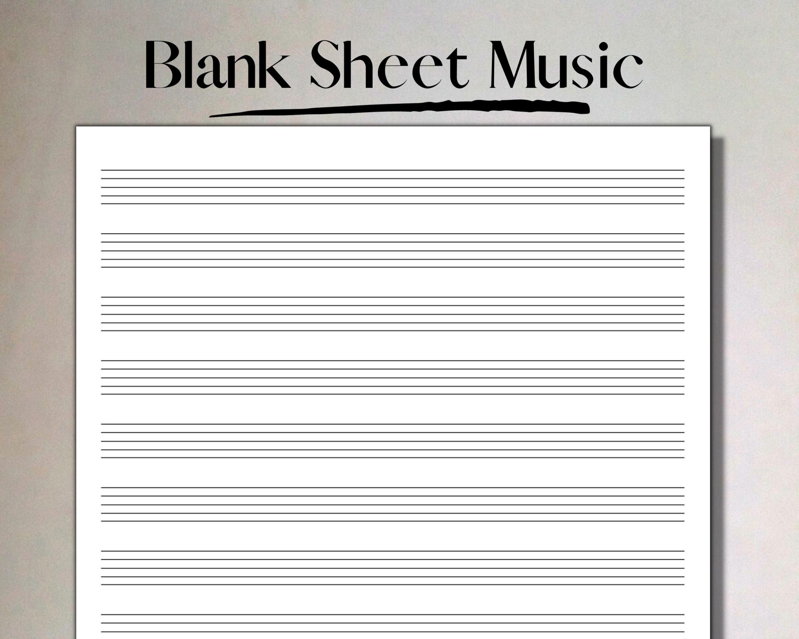 blank music sheet printable