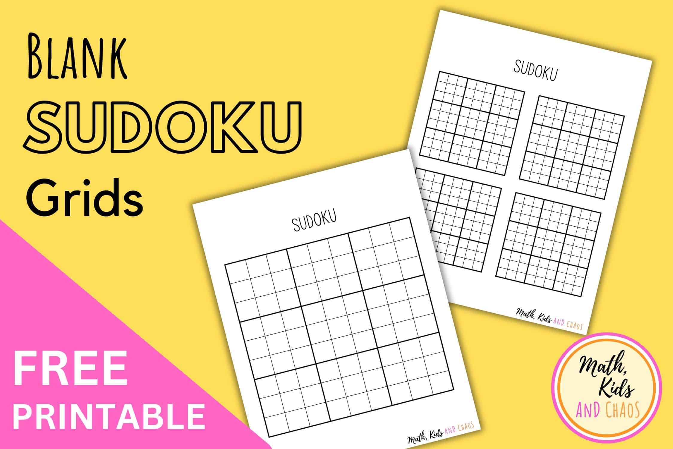 blank sudoku printable