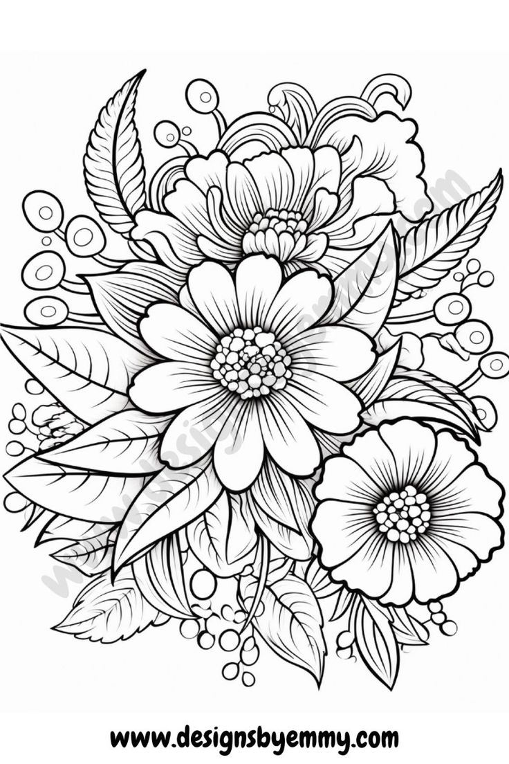 flower coloring pages printable