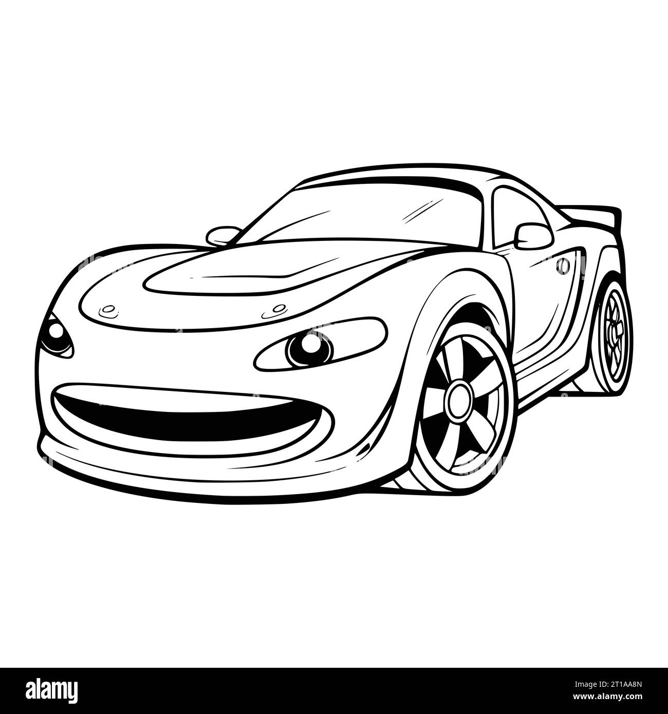 Printable Coloring Car Pages Hi res Stock Photography And Images Alamy