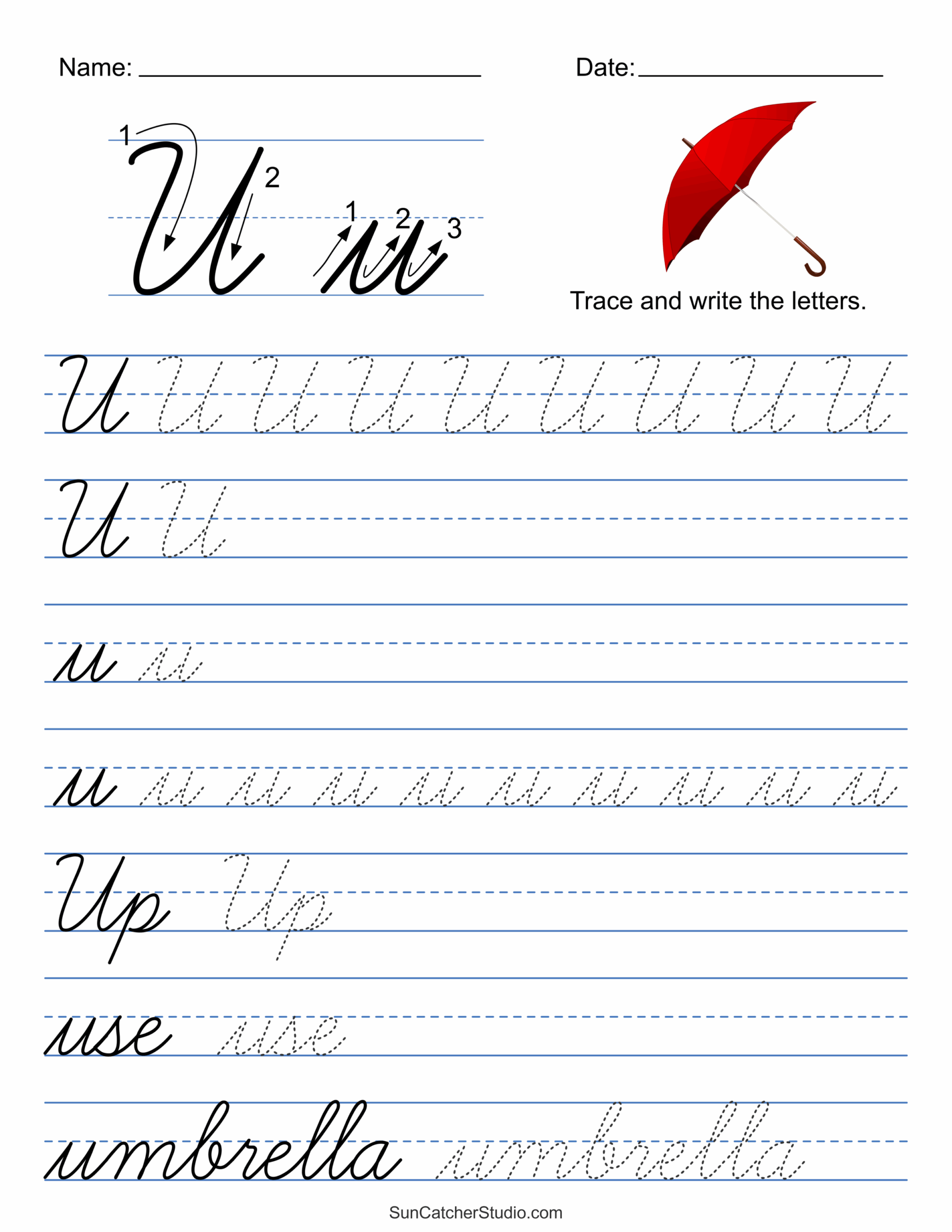 Printable Cursive Handwriting Worksheets Practice Letters Free Printables Monograms Design Tools Patterns DIY Projects