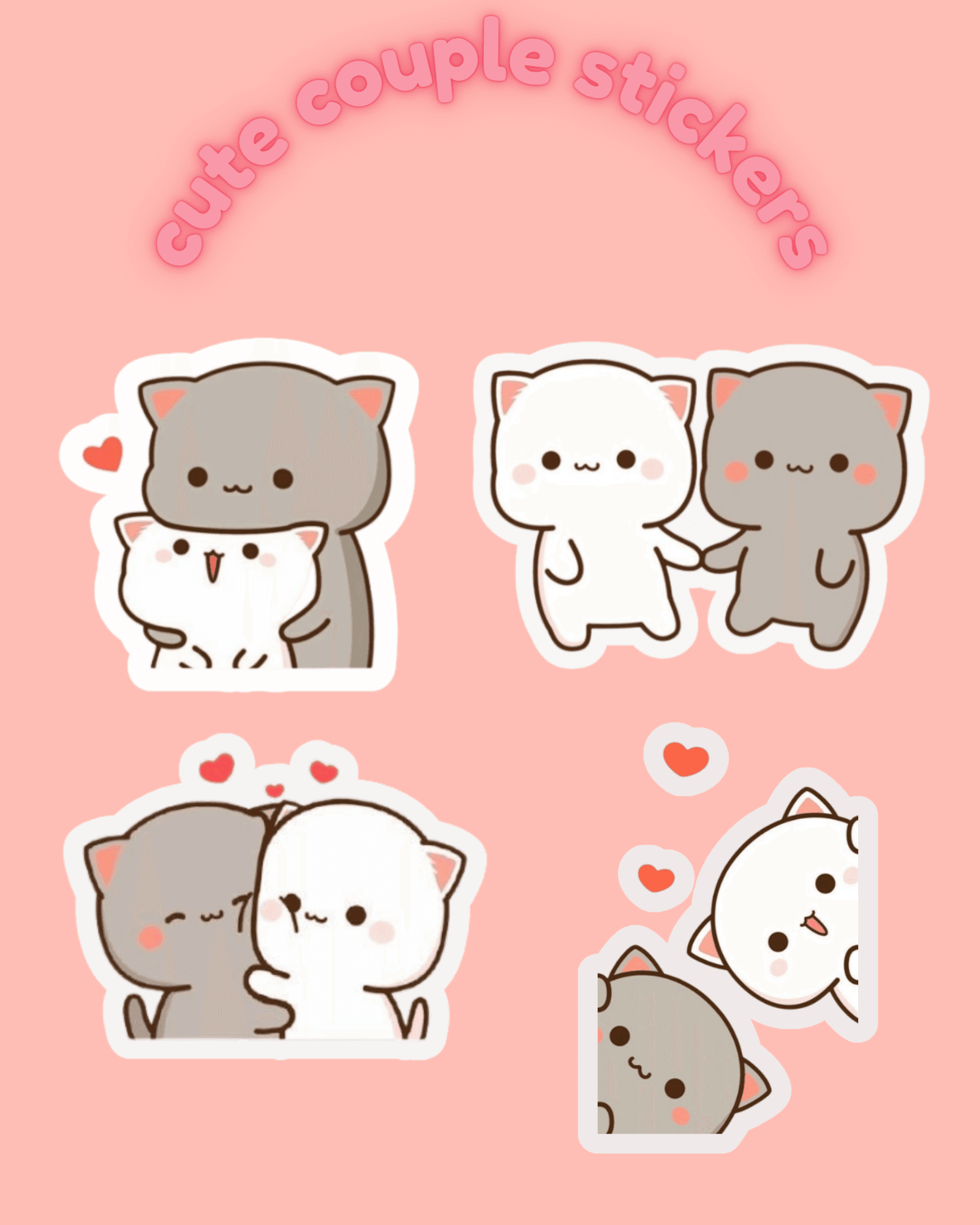 Printable Cute Couple Stickers By Mcji Raket PH
