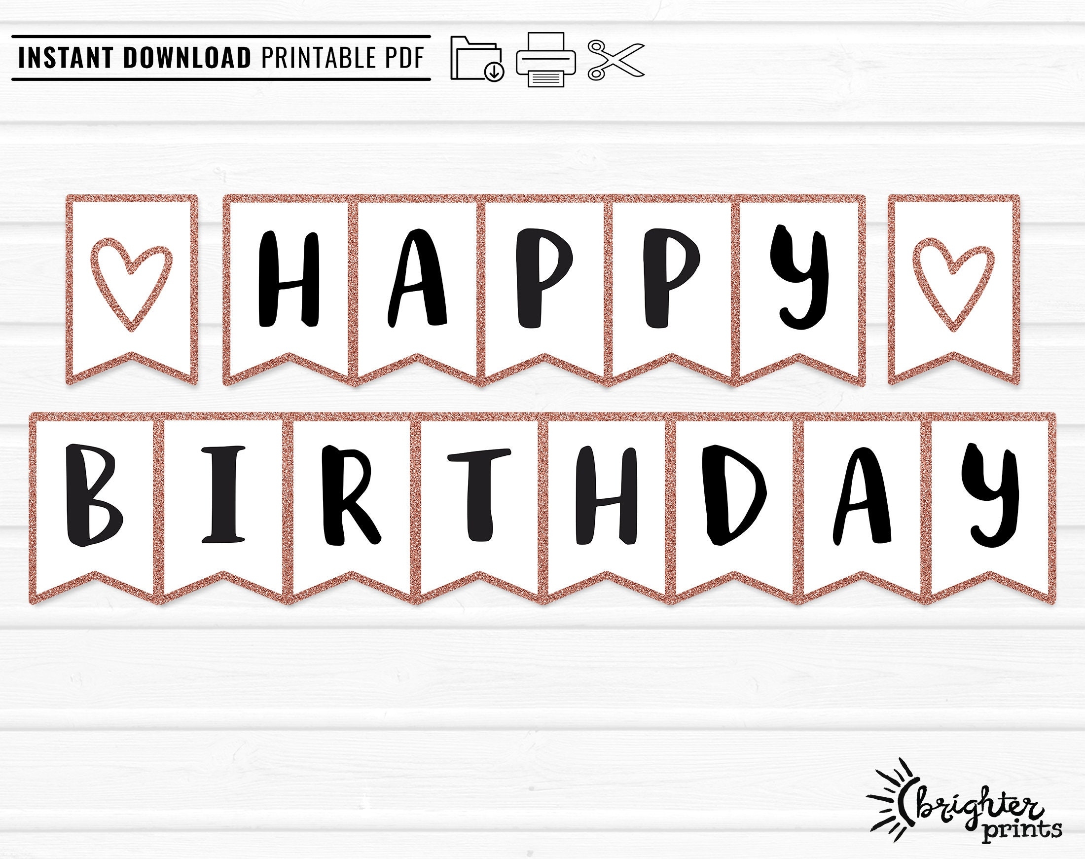 happy birthday sign printable