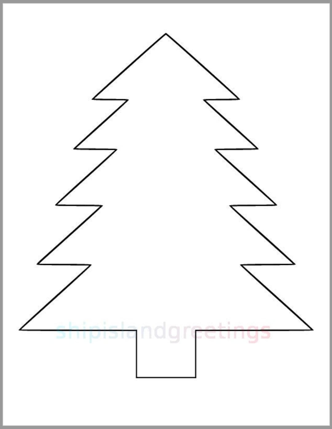 christmas tree printable