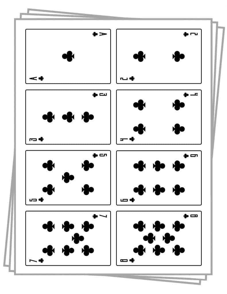 deck of playing cards printable
