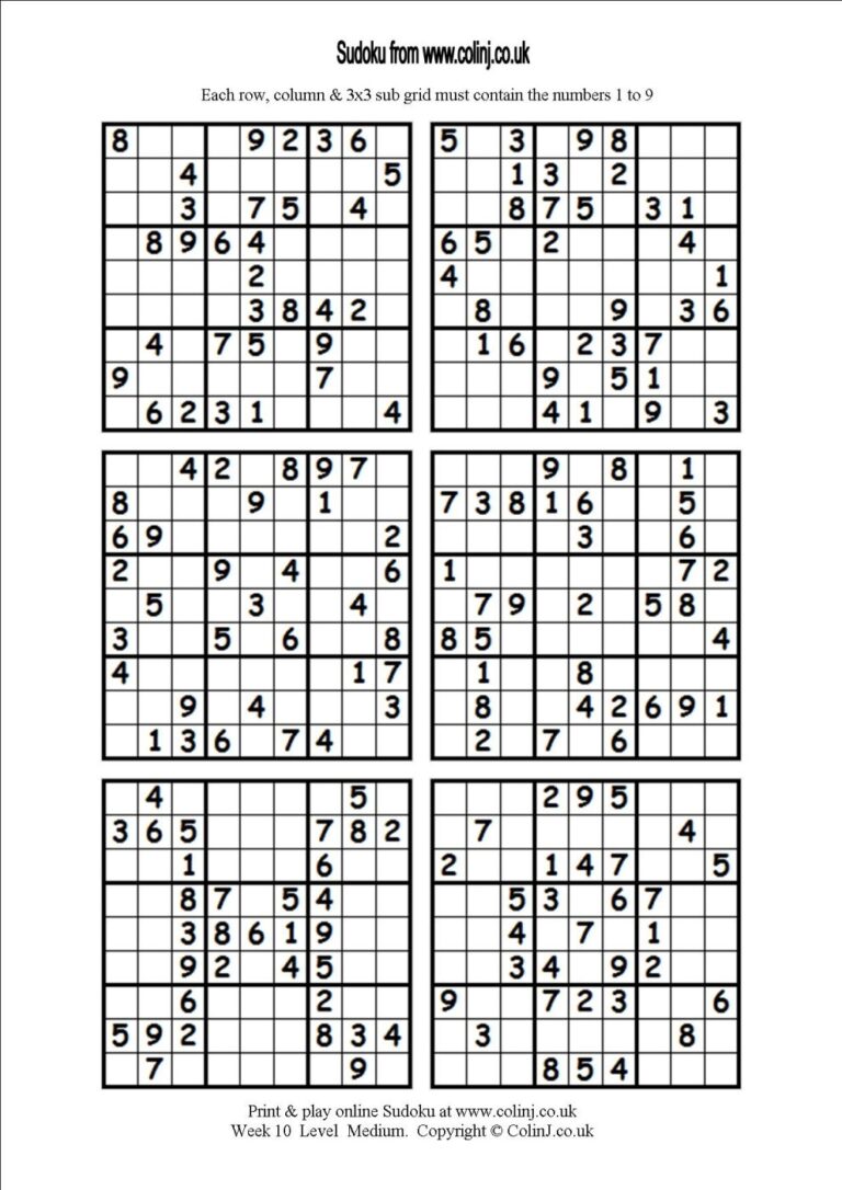Printable Sudoku Puzzle Very Easy Tinyfopt