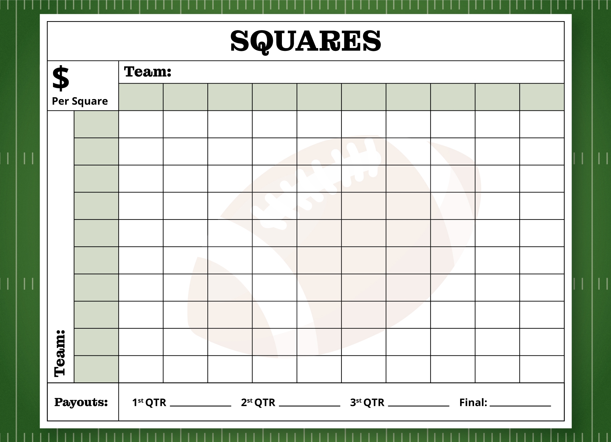 printable super bowl squares
