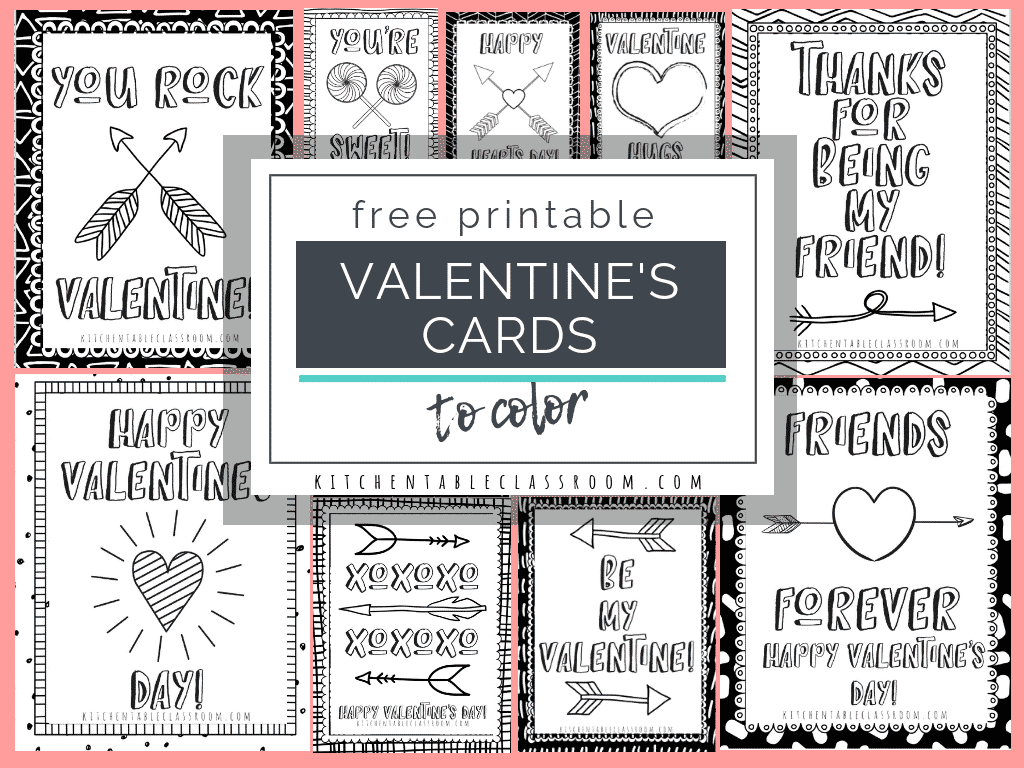 free printable valentine cards
