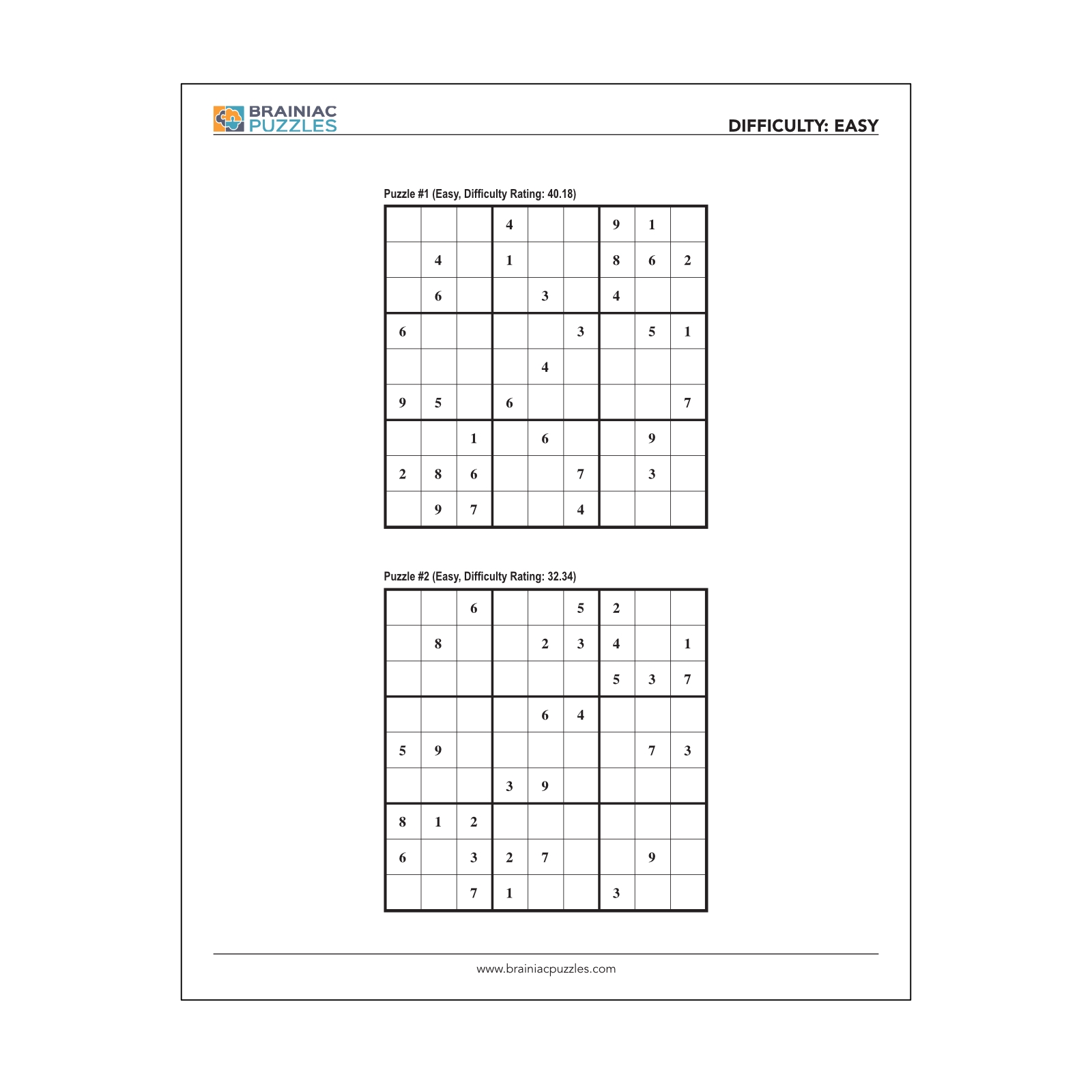 Printable Variety Sudoku Pack 432 Puzzles For Adults Volume 1 Brainiac Puzzles