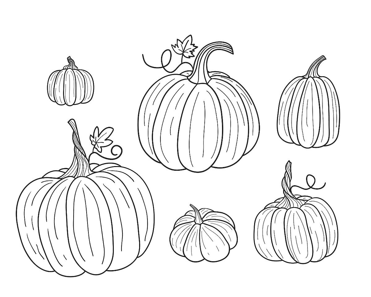 free printable pumpkin coloring pages