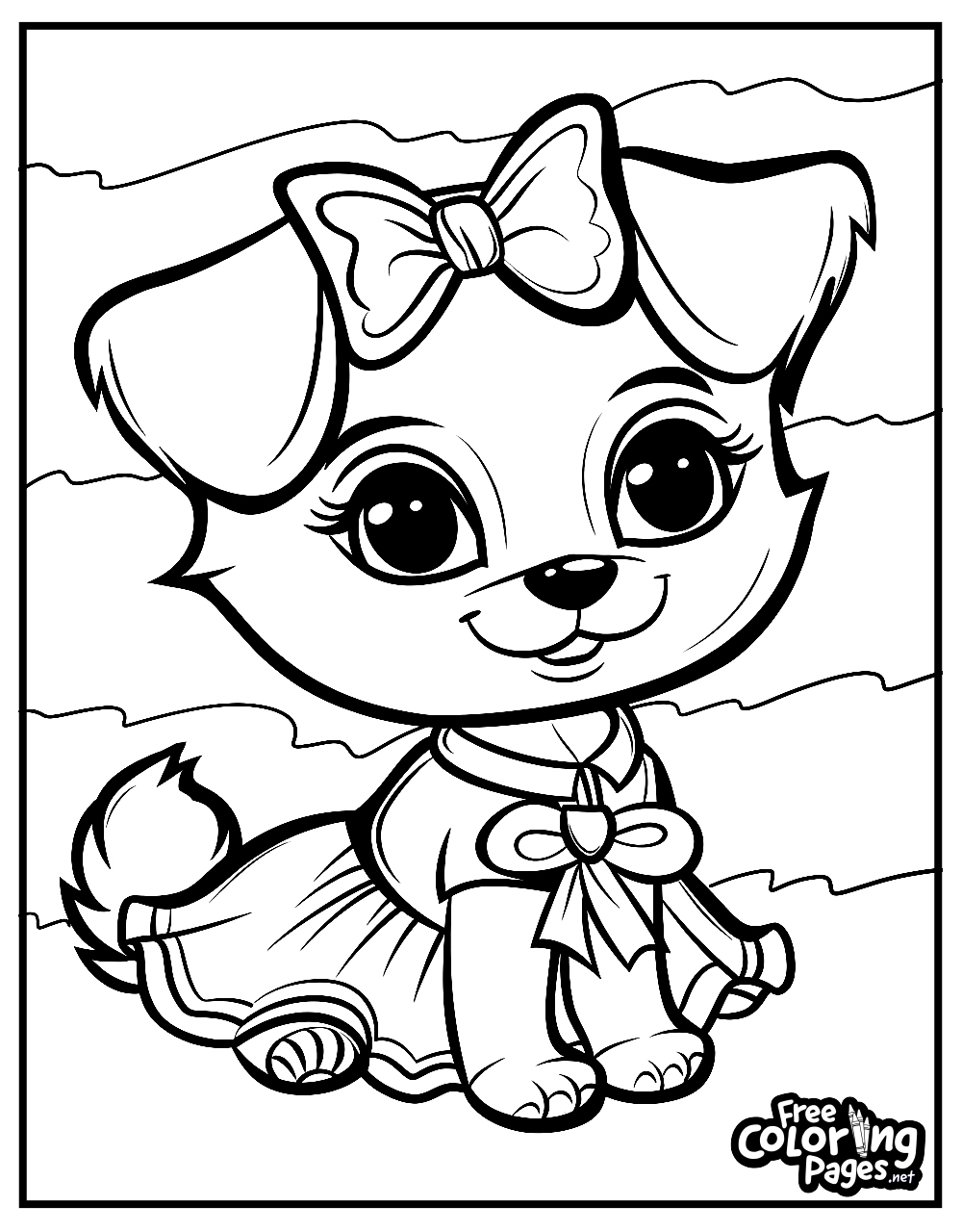 Puppy Coloring Pages Free Coloring Pages