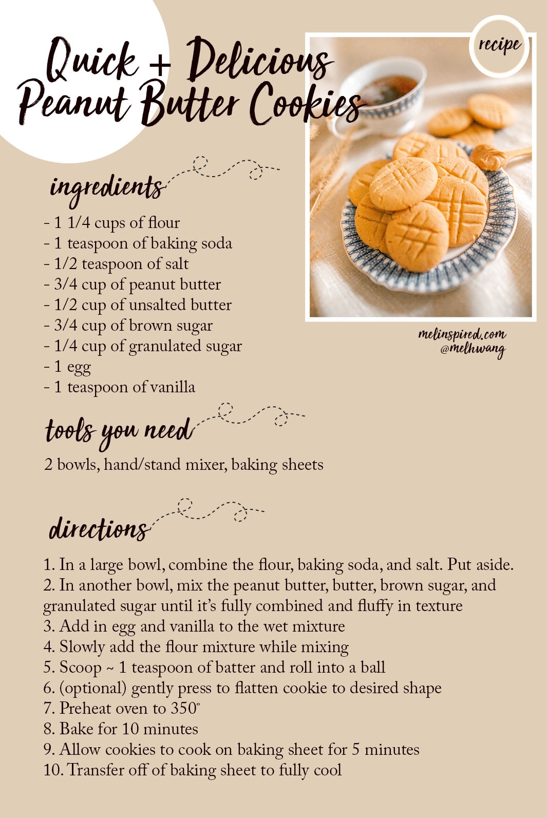 RECIPE Delicious Easy Peanut Butter Cookies
