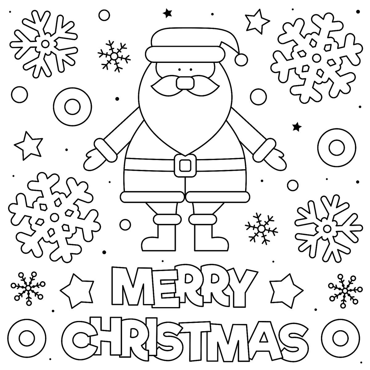printable santa coloring pages printable santa coloring pages