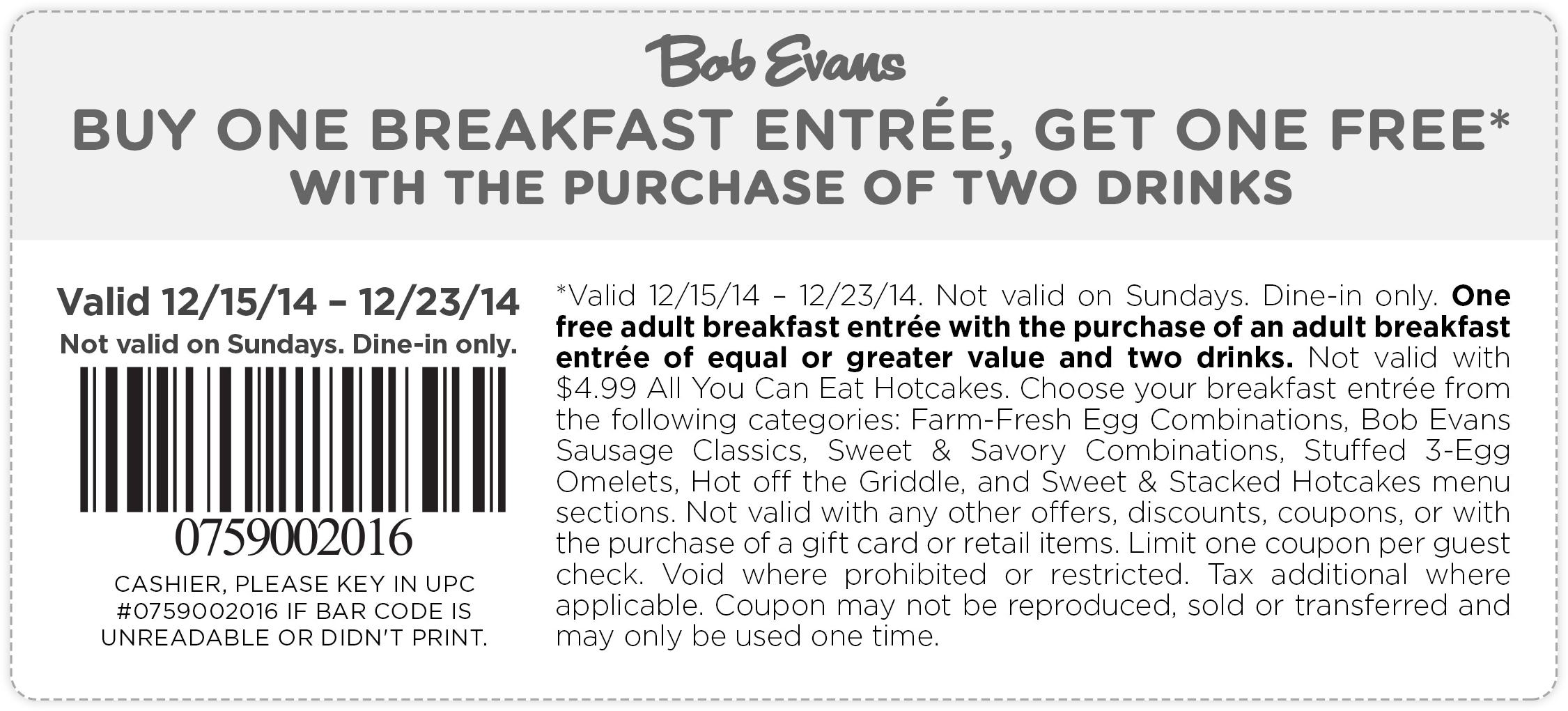 Second Breakfast Free At Bob Evans Bob Evans August 2025 Coupons Promo Codes Deals 