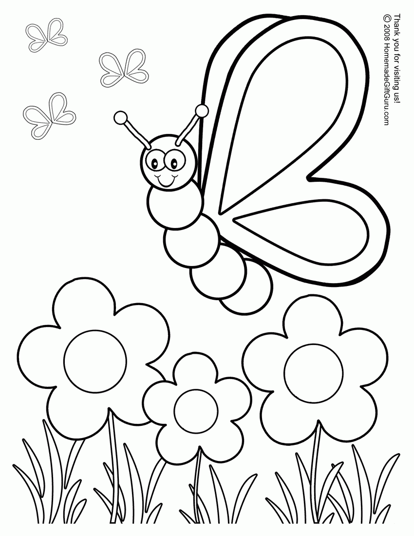 printable pictures to color of butterflies