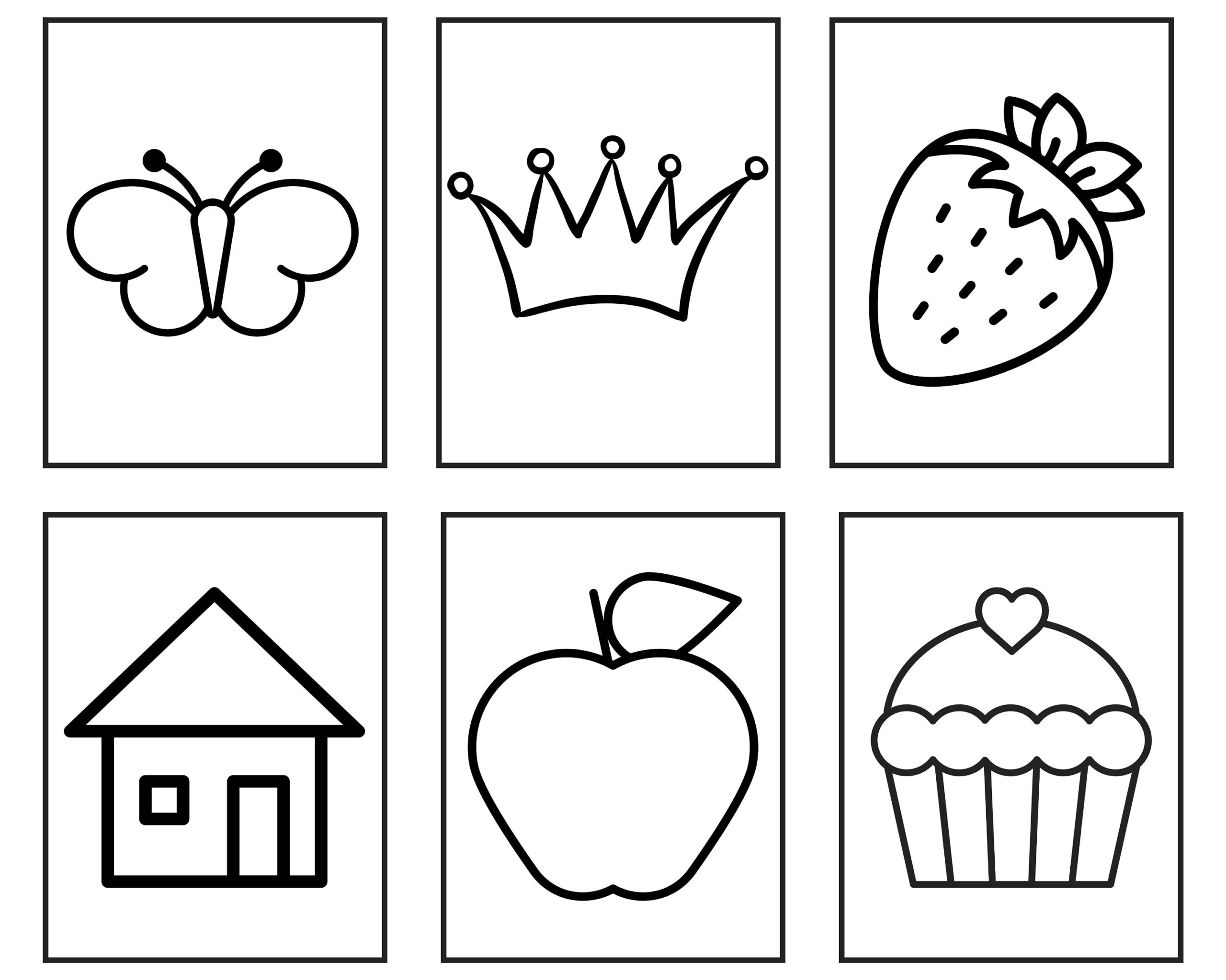 Simple Coloring Pages Preschool Coloring Pages Printable Coloring For Kids Simple Coloring Pages For Kids Toddlers Preschoolers Etsy Israel