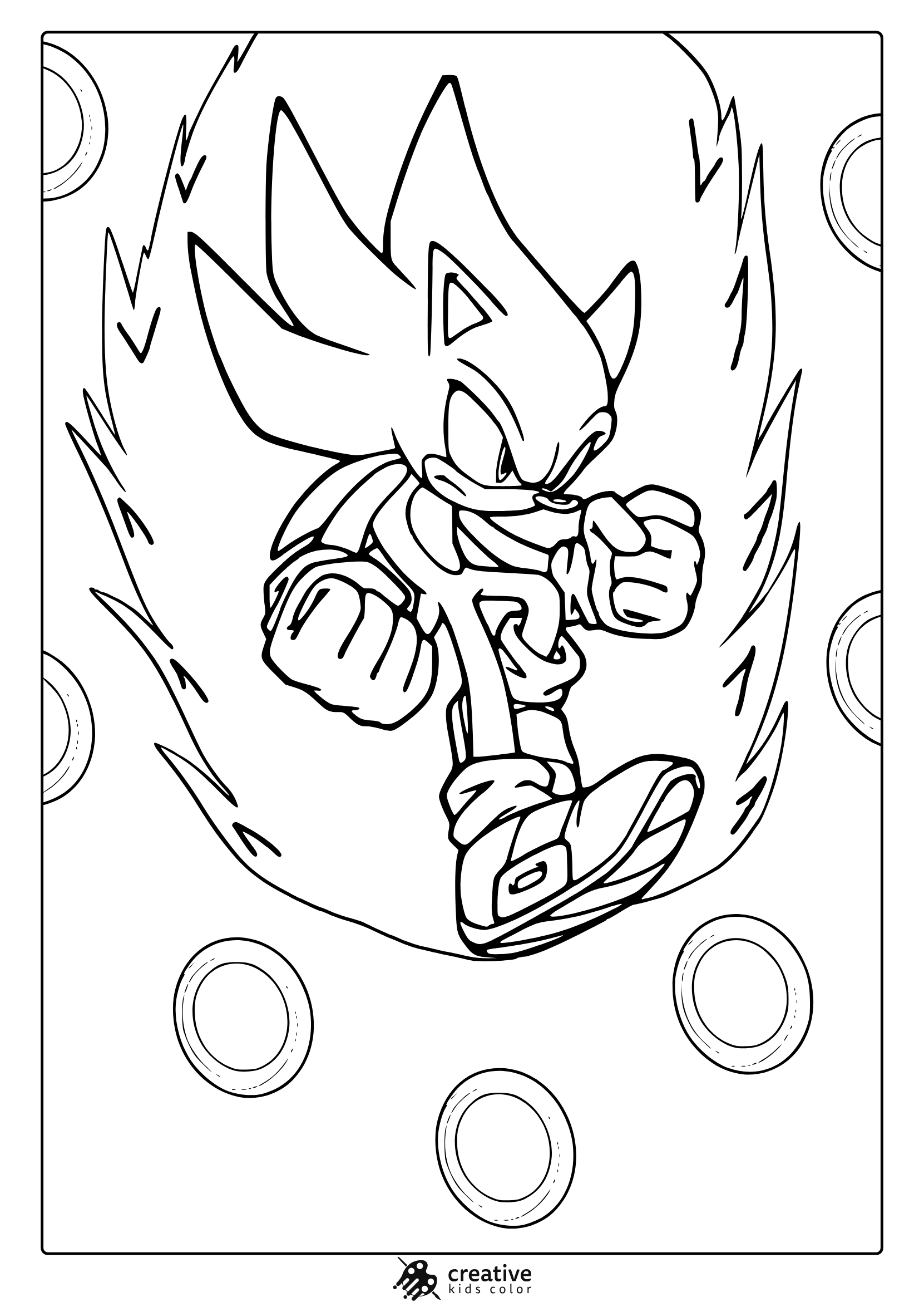 sonic hedgehog coloring pages printable