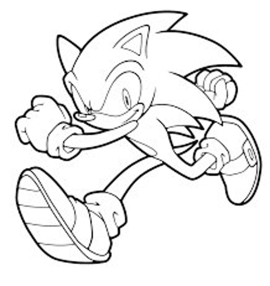 Sonic The Hedgehog 105 Colouring Pages Etsy Finland