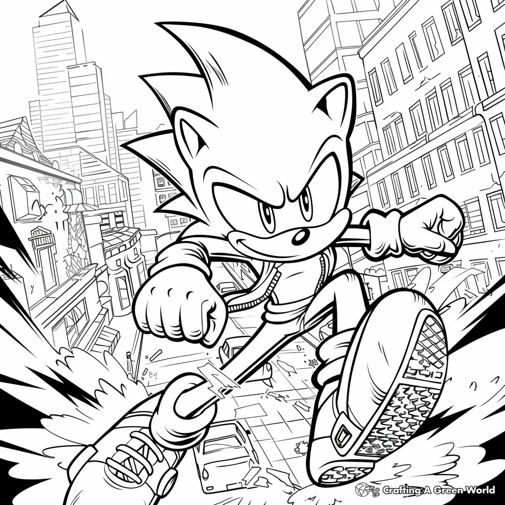 sonic coloring pages free printable