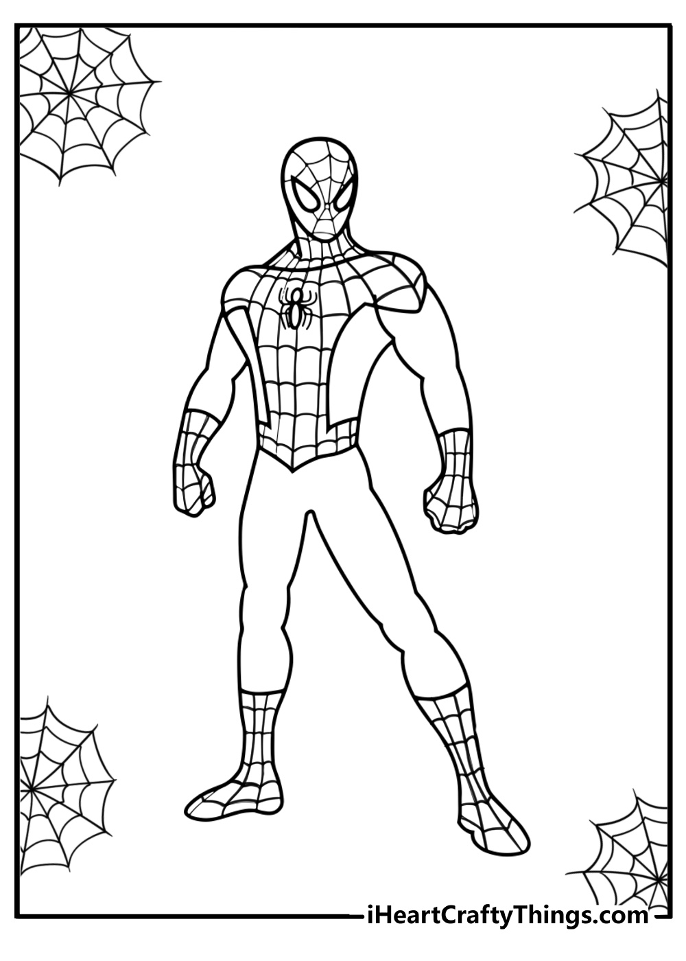 free printable coloring pages of spiderman