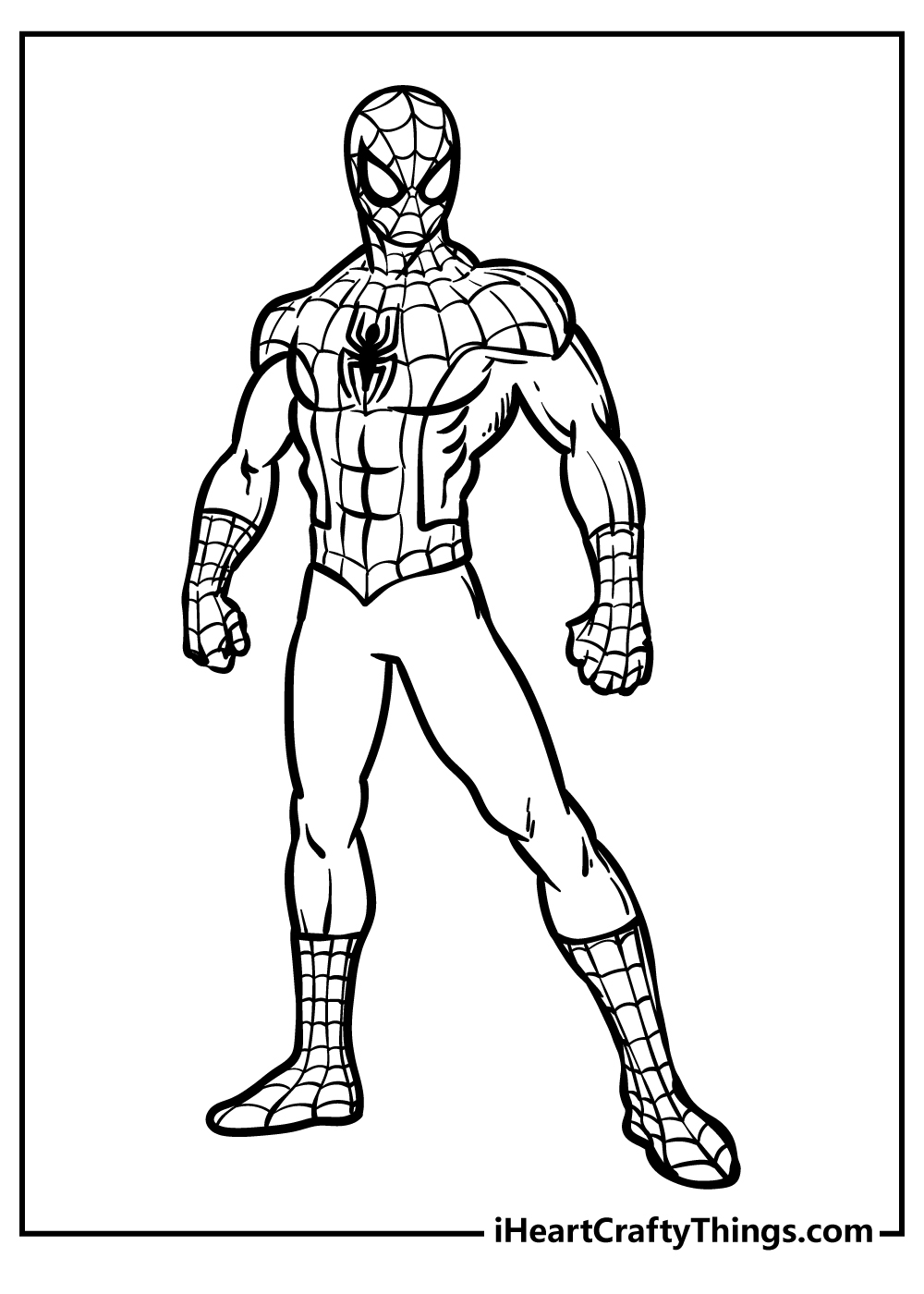 spiderman printable coloring pages