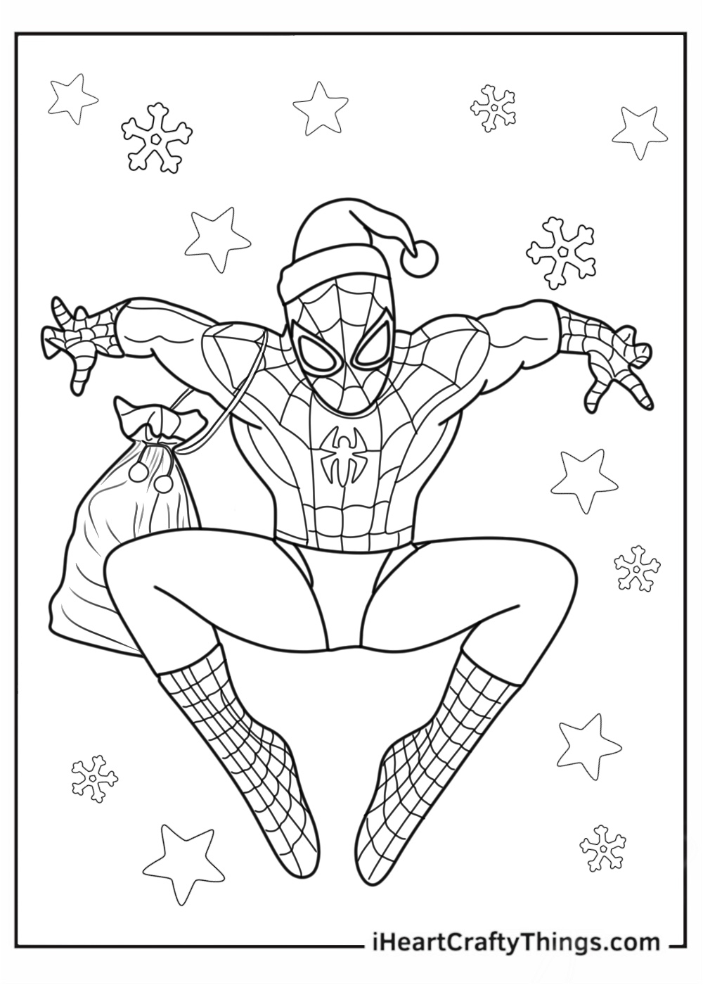 spiderman color pages printable