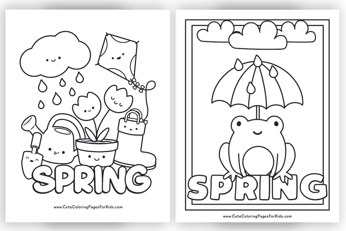 coloring pages spring printable