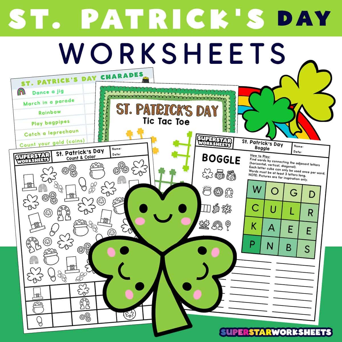 free printable st patrick's day worksheets
