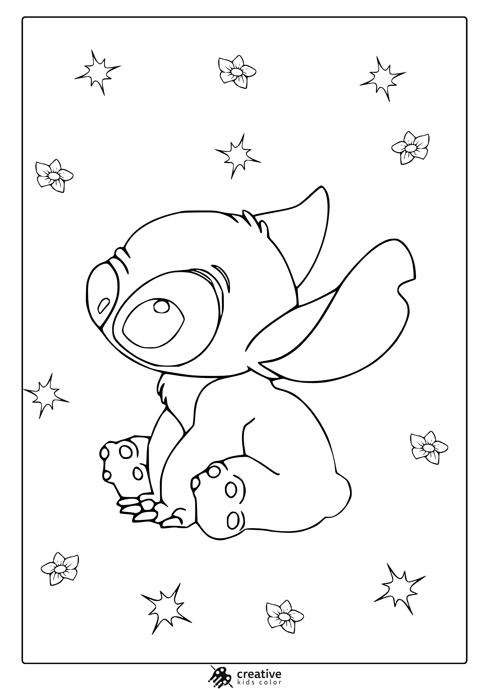 printable stitch coloring pages