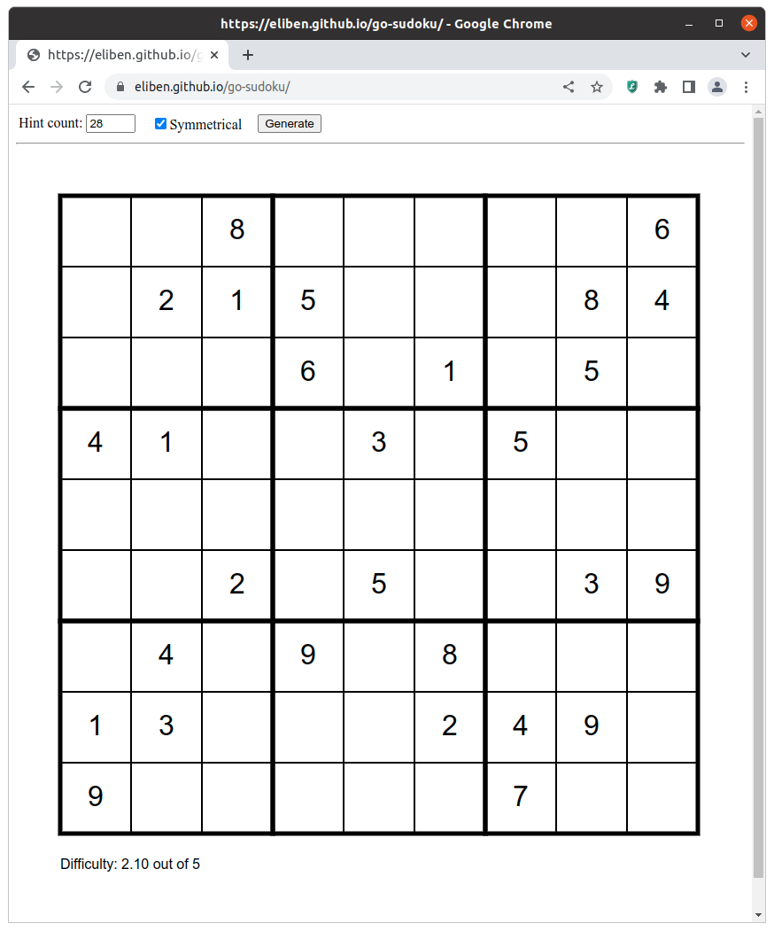 Sudoku Go And WebAssembly Eli Bendersky s Website