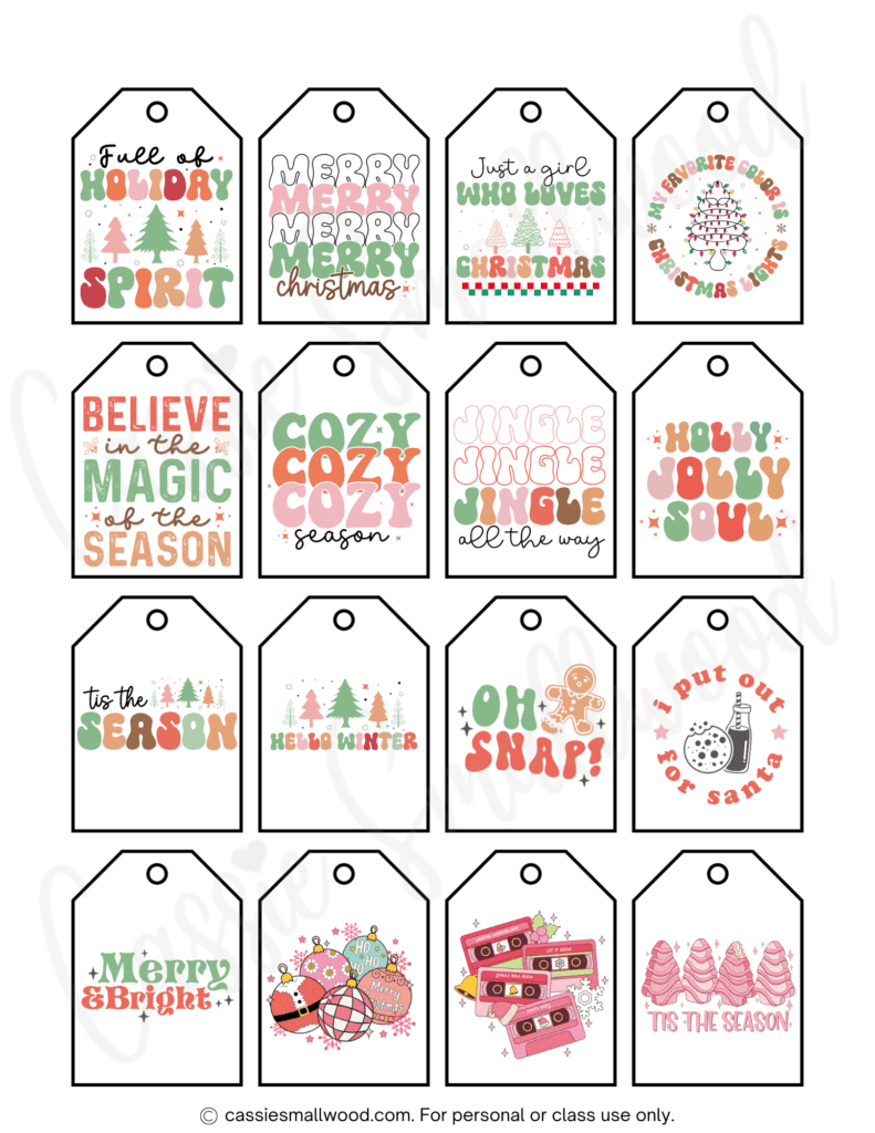 printable christmas labels