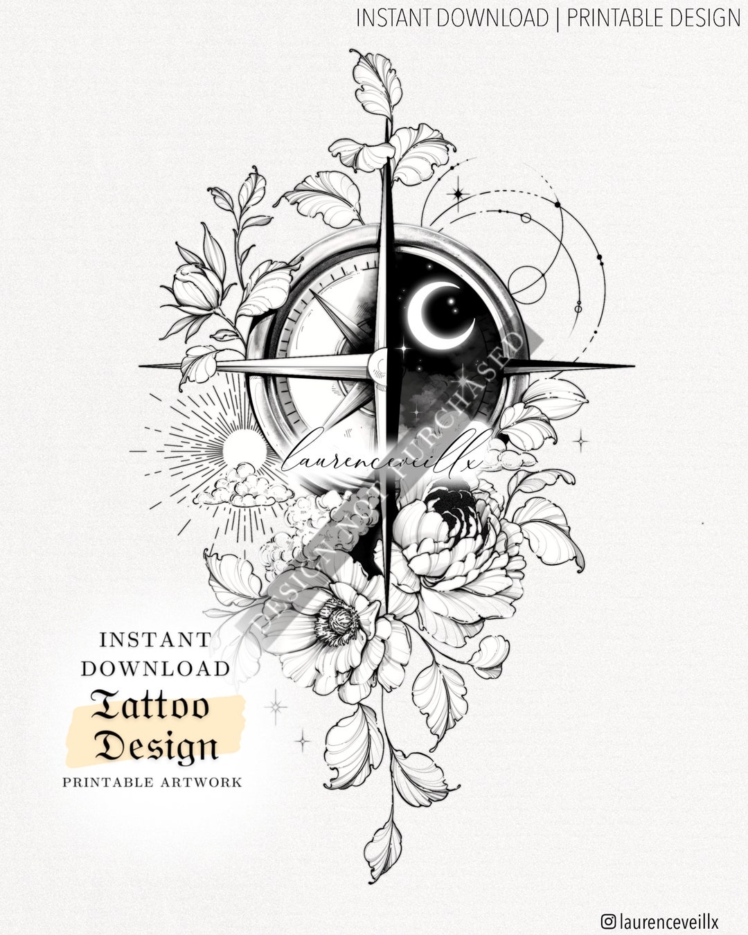 printable outline tattoo stencil designs