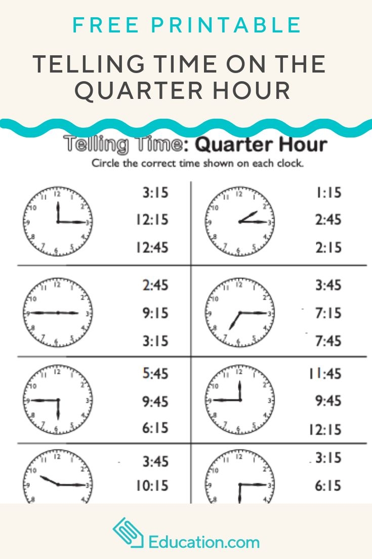 free printable time worksheets