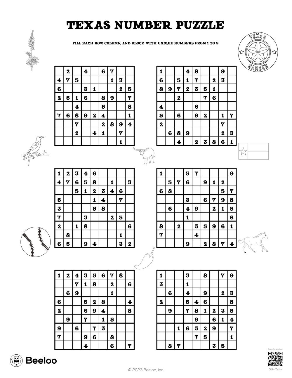 sudoku puzzles printable