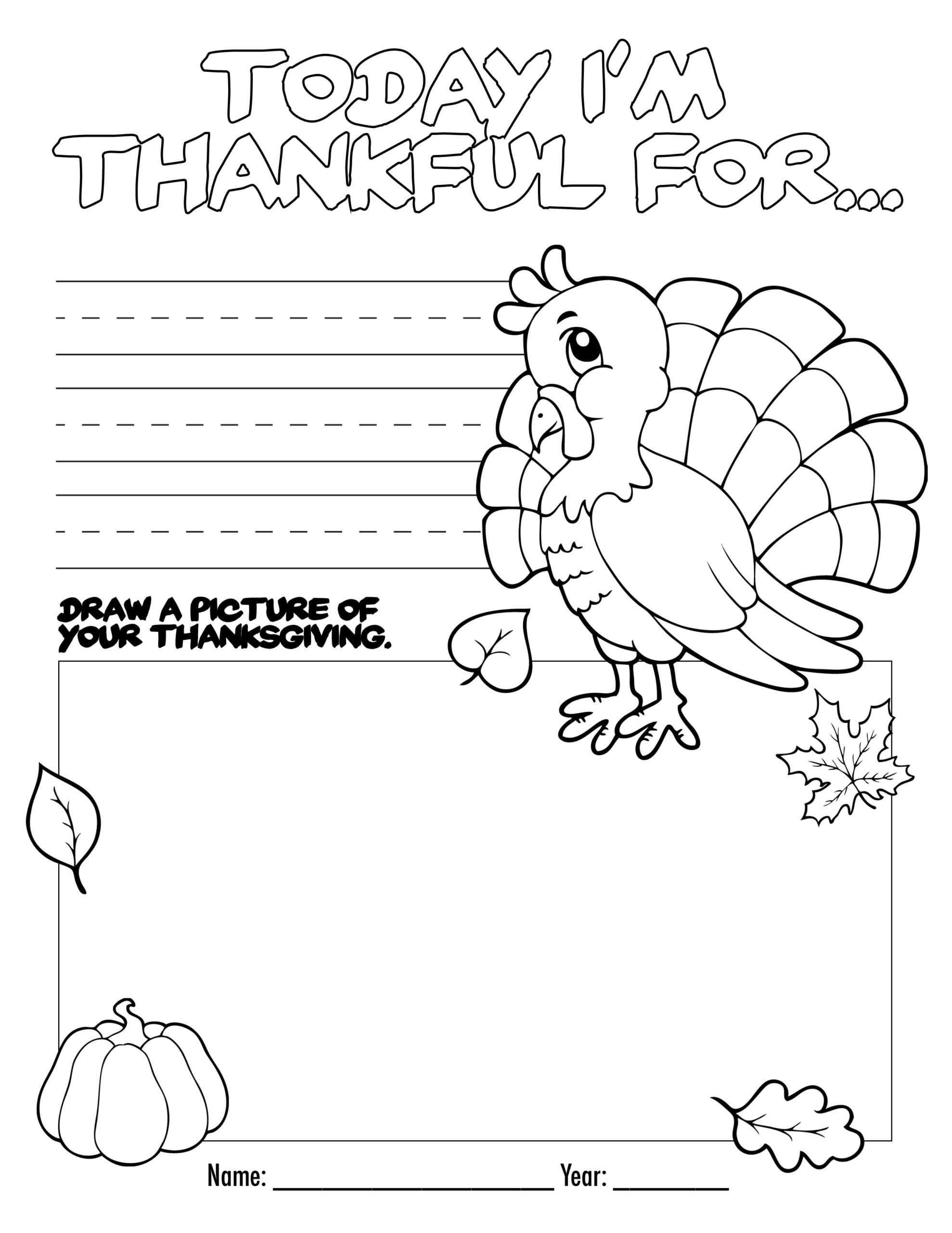 printable thanksgiving coloring sheets