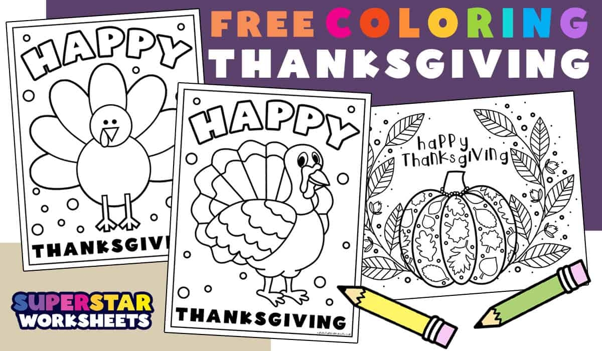 free printable thanksgiving coloring