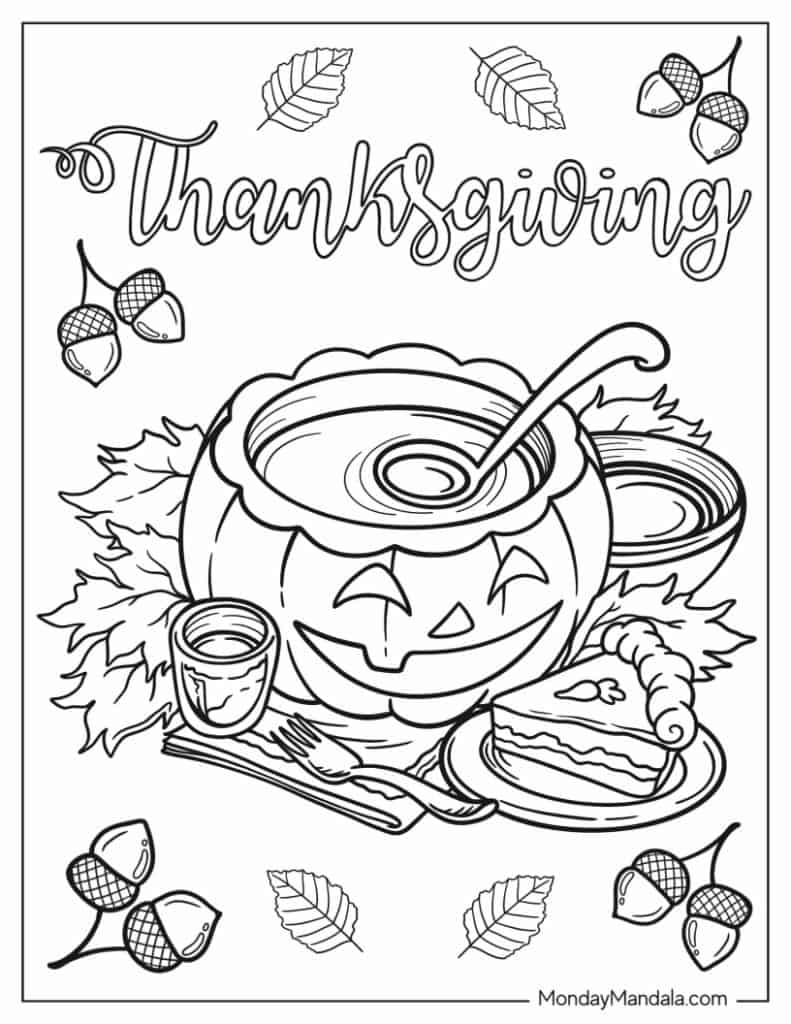 Thanksgiving Coloring Sheets Printable Deals