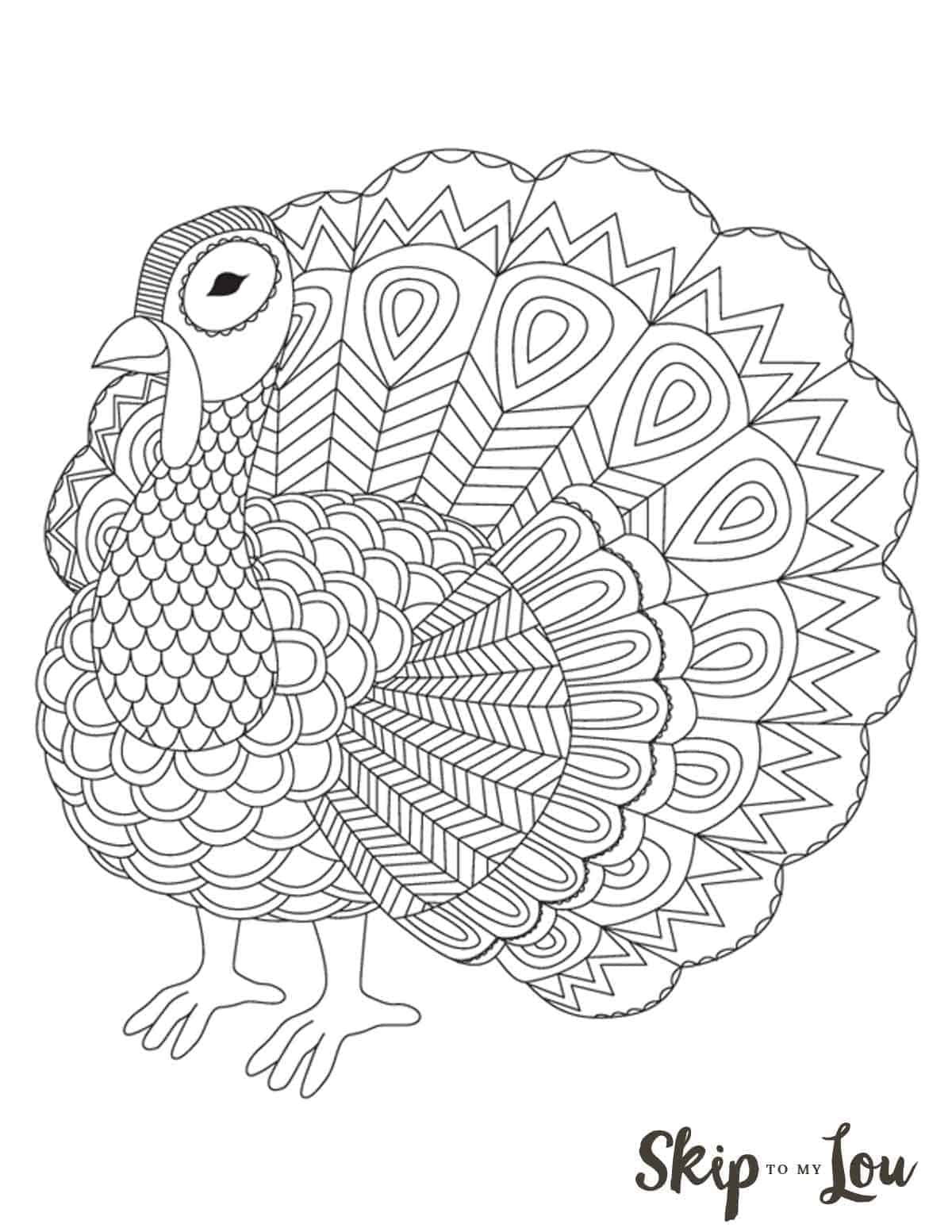 coloring pages thanksgiving printable